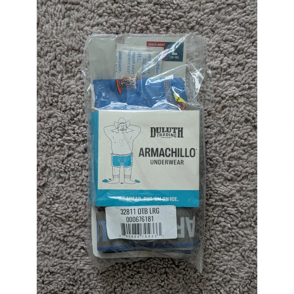 Duluth Armachillo Cooling Boxer Brief Underwear 32811 OTB Mens Large NWT